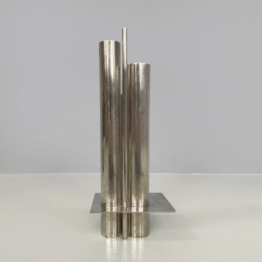 Vaso d'argento francese della metà del secolo scorso Polivaso di Gio Ponti per Christofle 1950 In condizioni buone a MIlano, IT