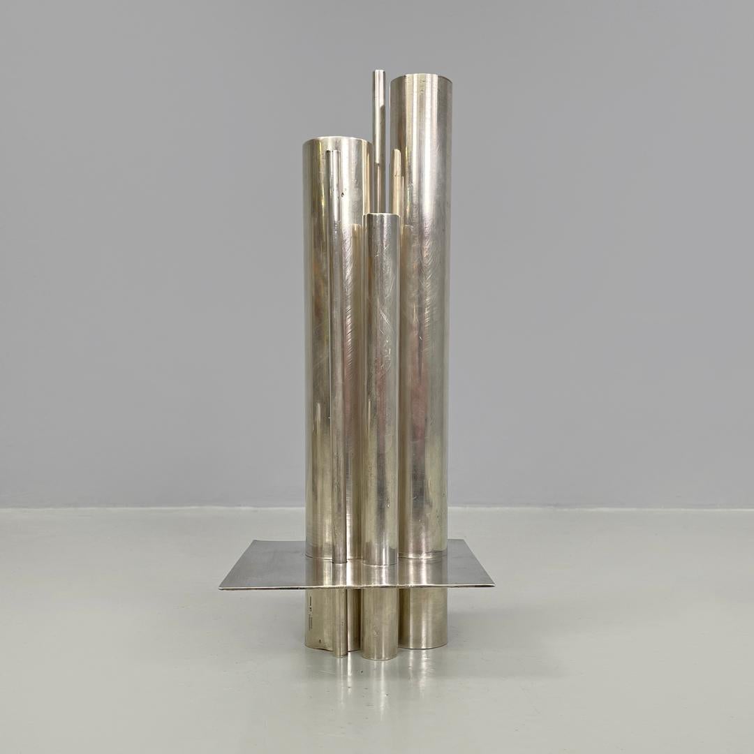 Metà XX secolo Vaso d'argento francese della metà del secolo scorso Polivaso di Gio Ponti per Christofle 1950