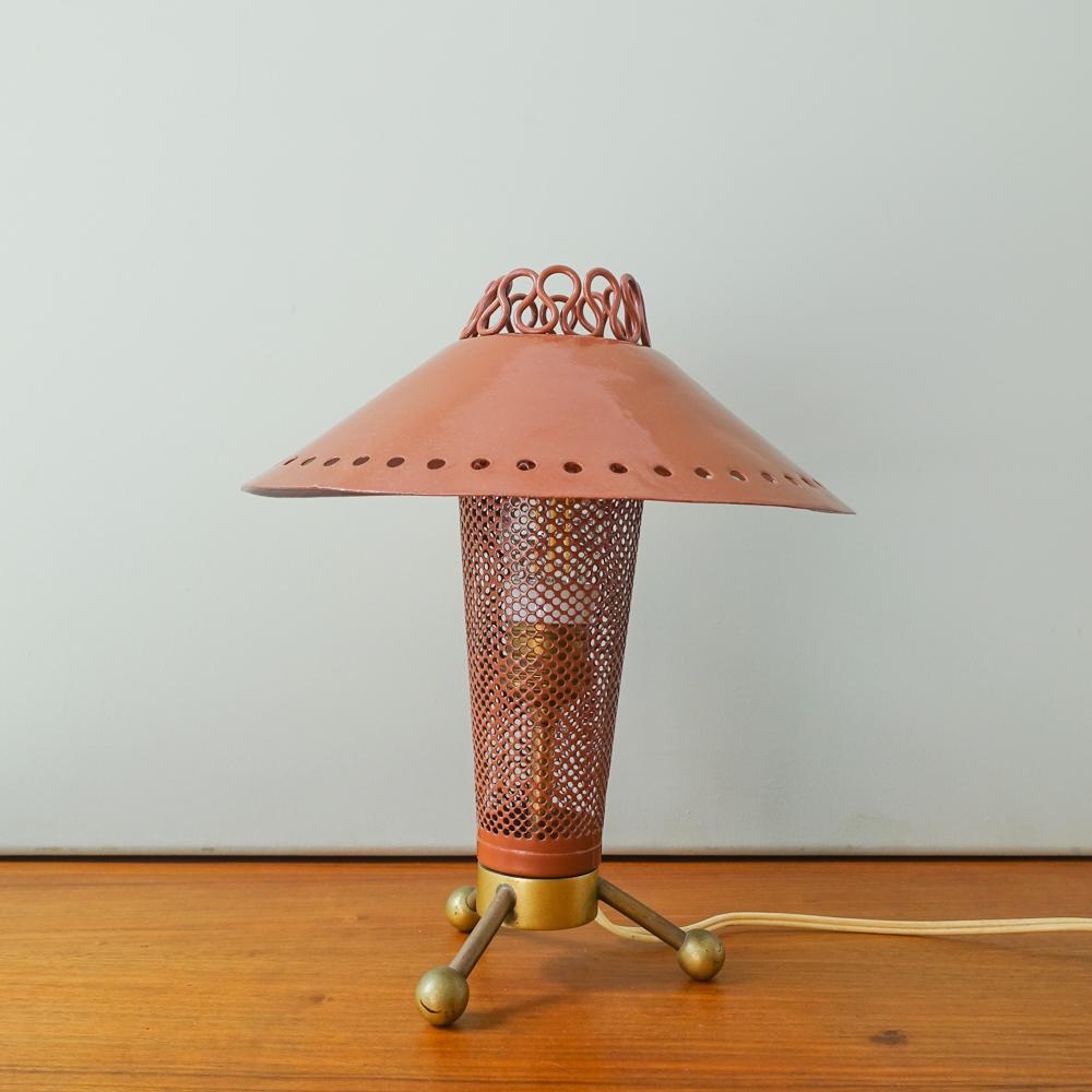 French Mid-Century Modern Sputnik Table Lamp by Kobis & Lorence, 1950s 4