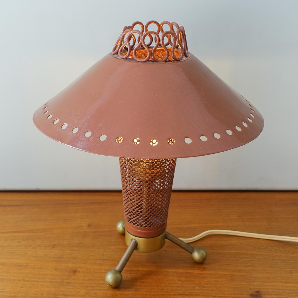 French Mid-Century Modern Sputnik Table Lamp by Kobis & Lorence, 1950s In Good Condition In Lisboa, PT