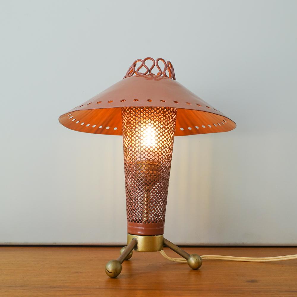 Metal French Mid-Century Modern Sputnik Table Lamp by Kobis & Lorence, 1950s