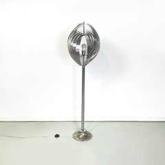 French mid-century modern Steel spiral floor lamp Moon by Henri Mathieu, 1960s