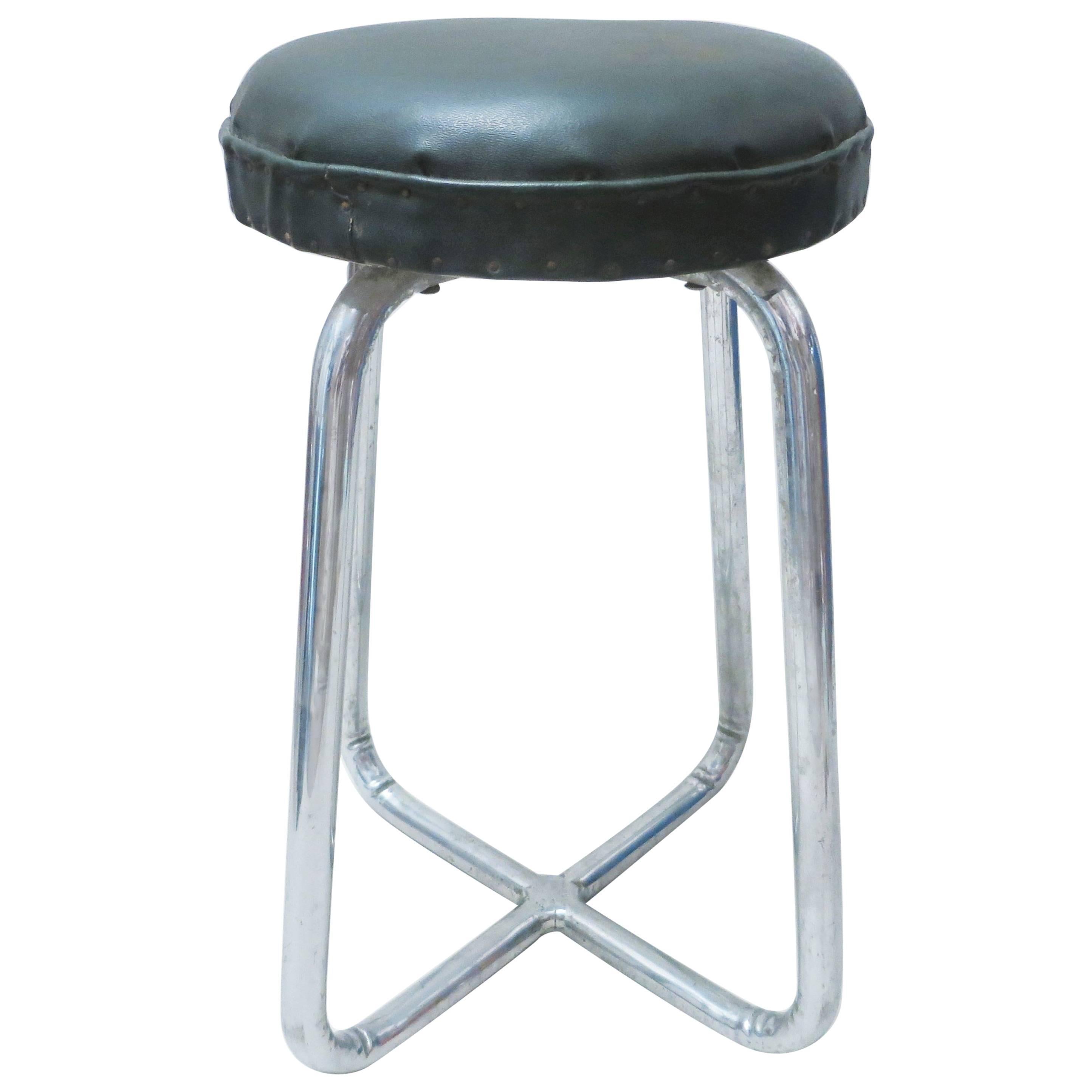 French Mid-Century Modern Stool  For Sale