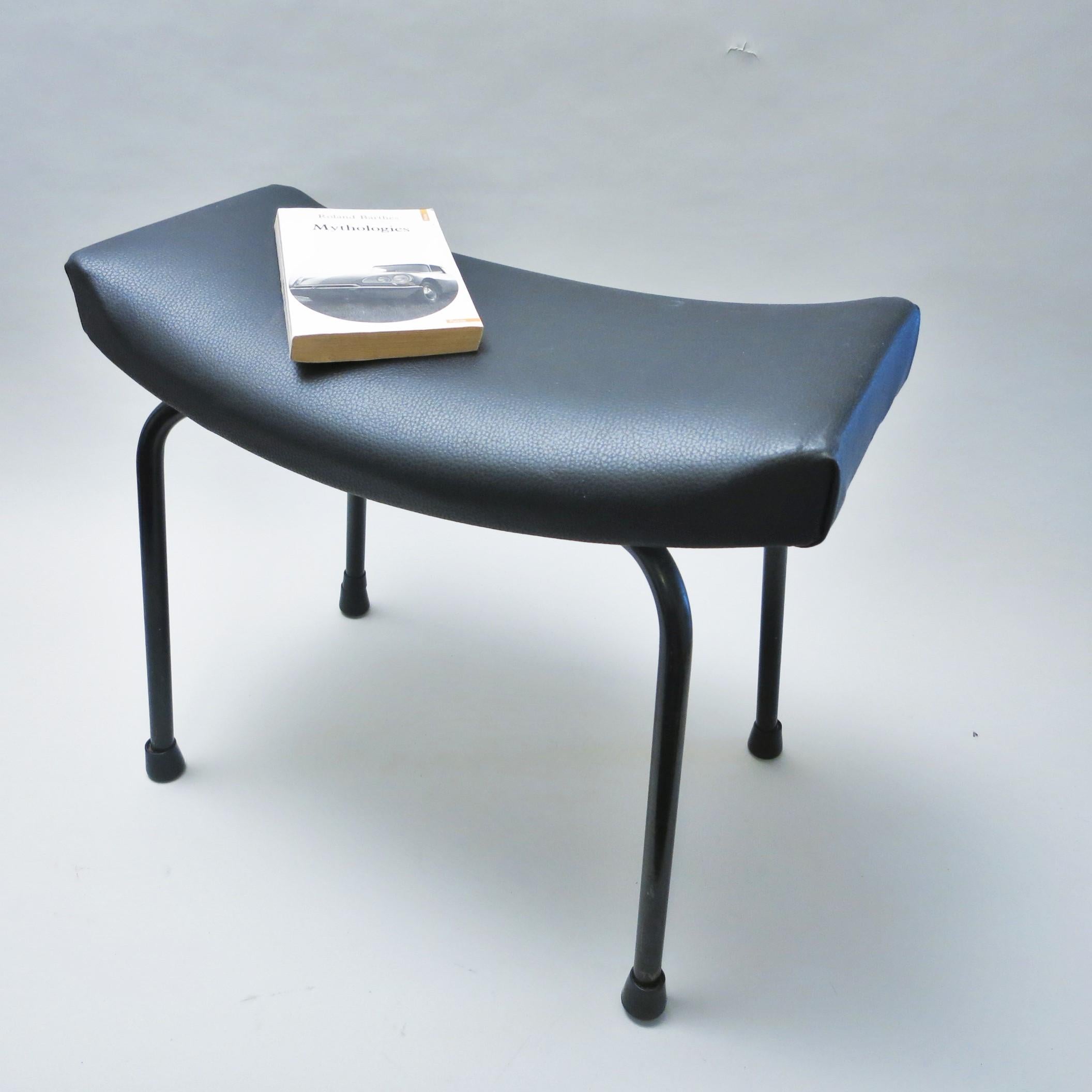 Metal French Mid-Century Modern Stool Taureau by Pierre Guariche, 1950s For Sale