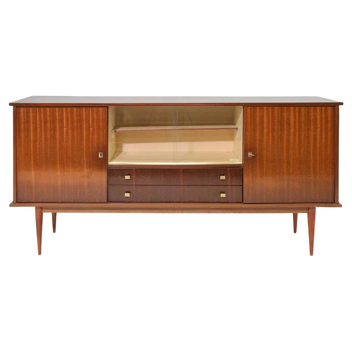 French Mid Century Modern Style Sideboard / Enfilade For Sale