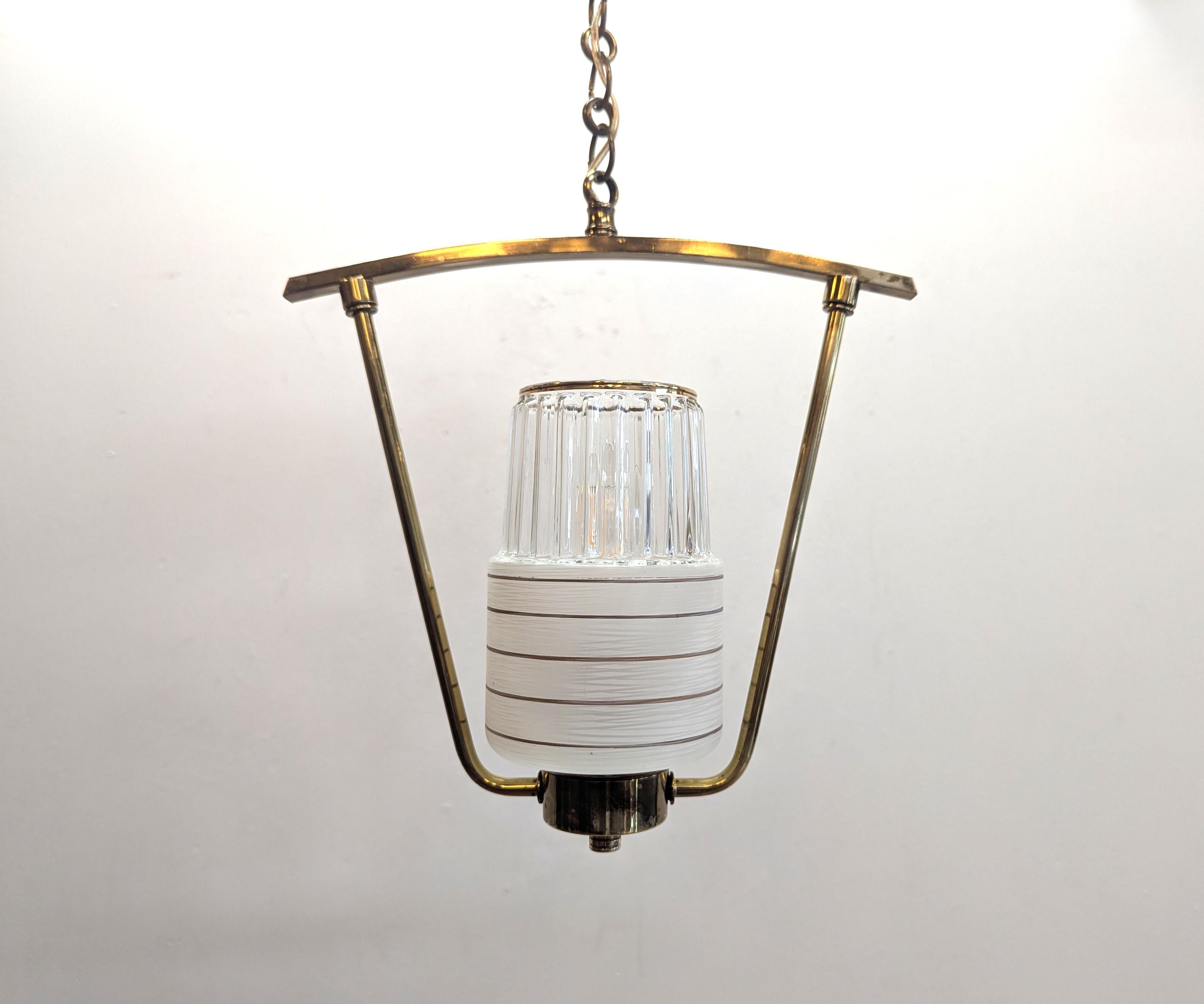 Lampadario a sospensione Swing francese del Mid Century Modern in vendita 1