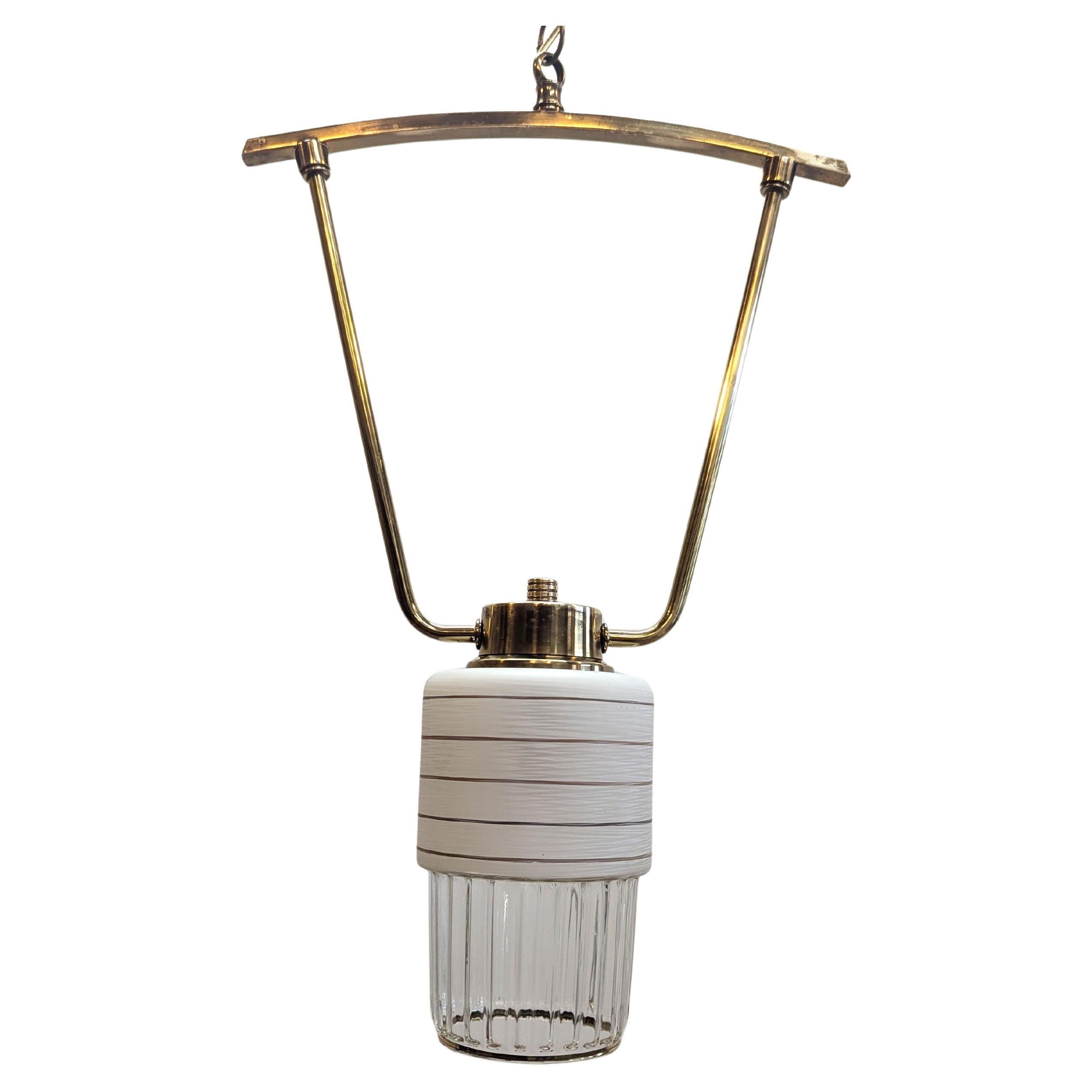 Lampadario a sospensione Swing francese del Mid Century Modern