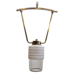 French Mid Century Modern Swing Pendant Chandelier