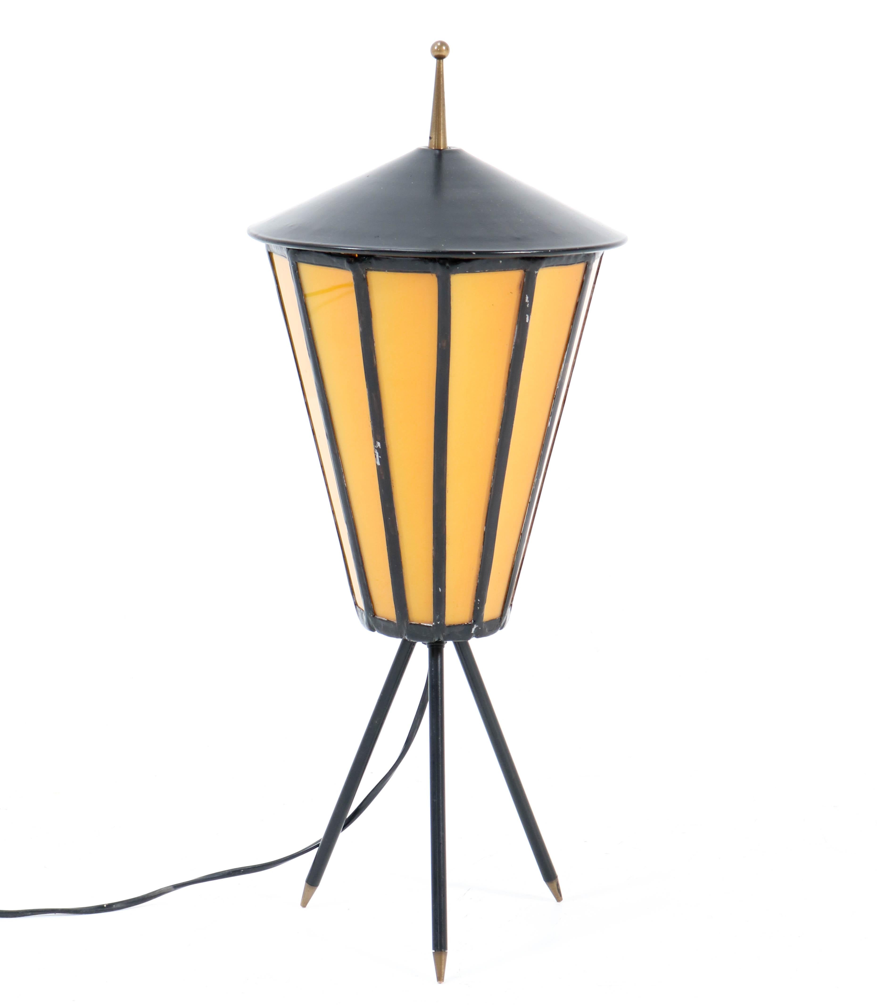 French Mid-Century Modern Table Lamp, 1950s In Good Condition For Sale In Amsterdam, NL