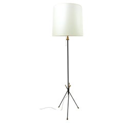 French Mid-Century Modern Tripod Floor Lamp