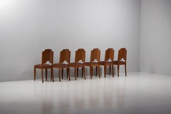 French Mid-Century Oak Armchair, France, 1940s