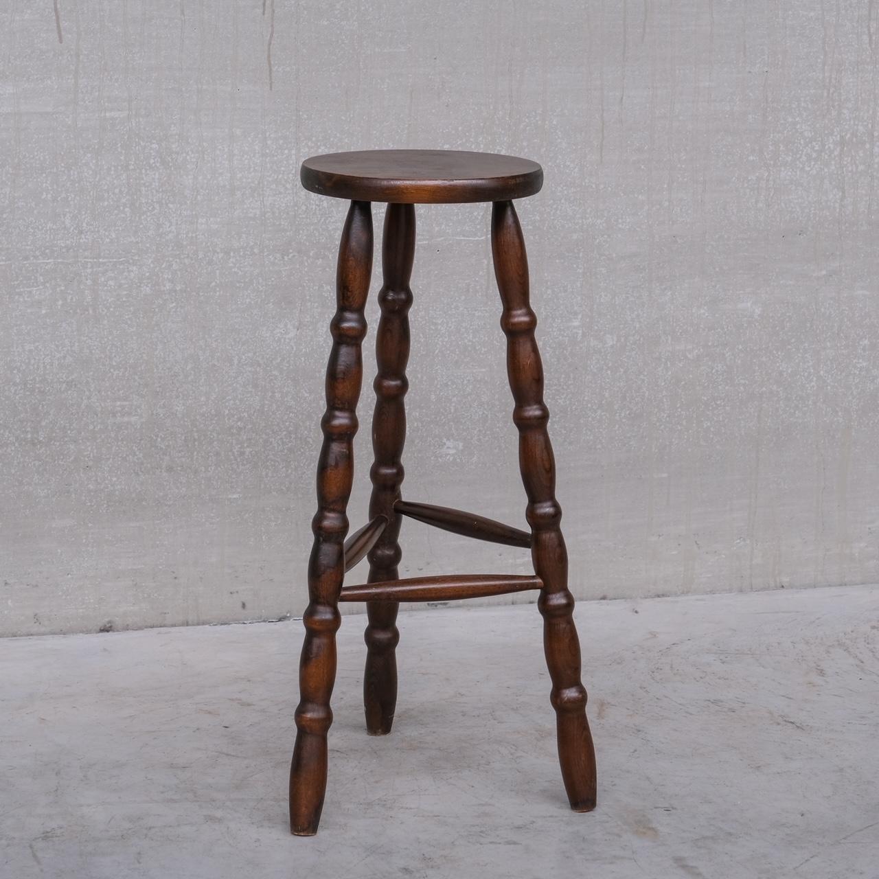 French mid-century selettes. 

Ideal as sculpture stands or artist displays. Or as tall side tables. 

France, c1950s. 

Priced and sold individually. 

Some scuffs and wear commensurate with age. 

Location: Belgium Gallery.