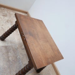 French Mid-Century Oak Bobbin Coffee Table or Side Table