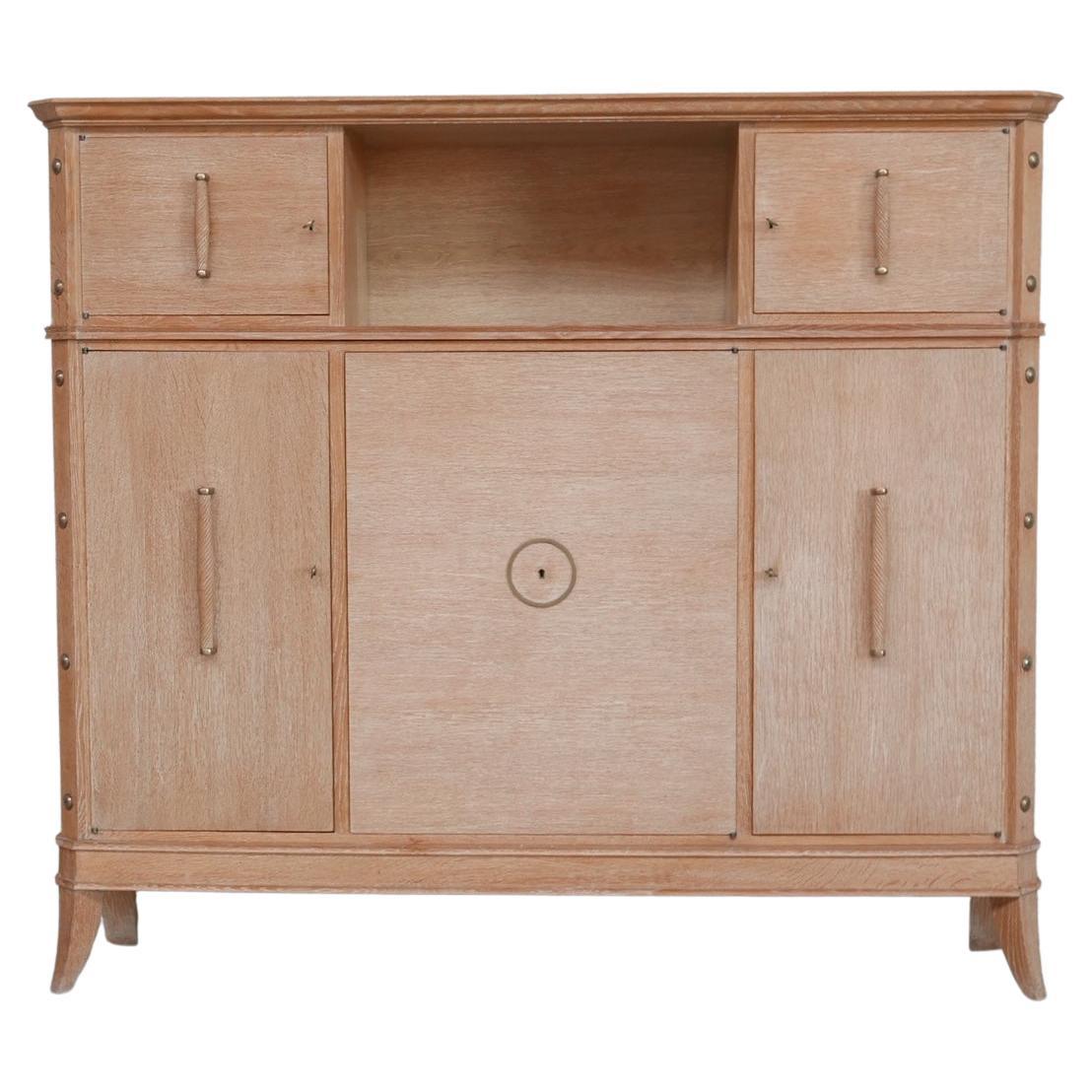 French Mid-Century Oak Cabinet