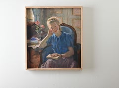 French Mid-century Oil Painting Signed Coste