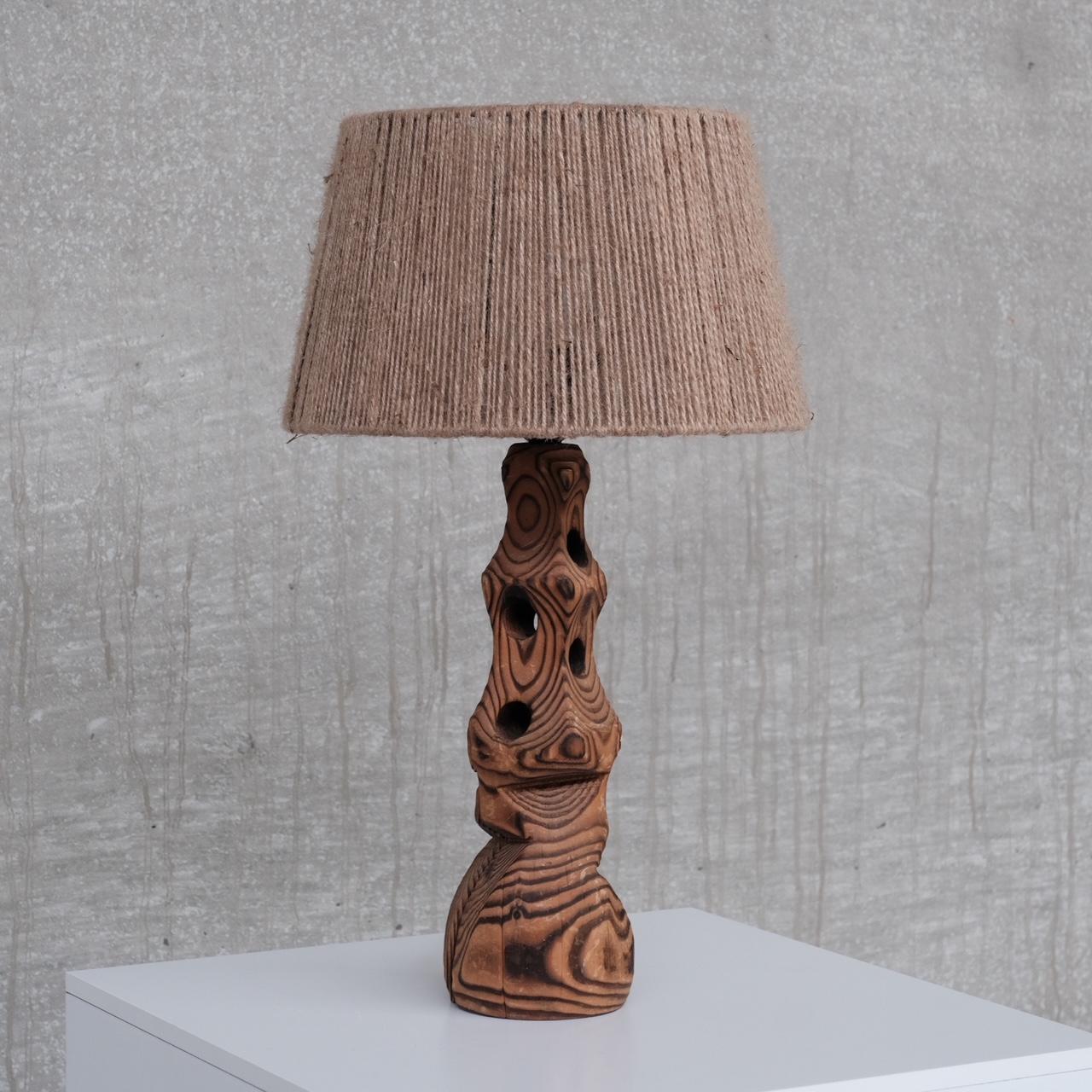 French Mid-Century Organic Form Sculptural Table Lamp In Good Condition In London, GB
