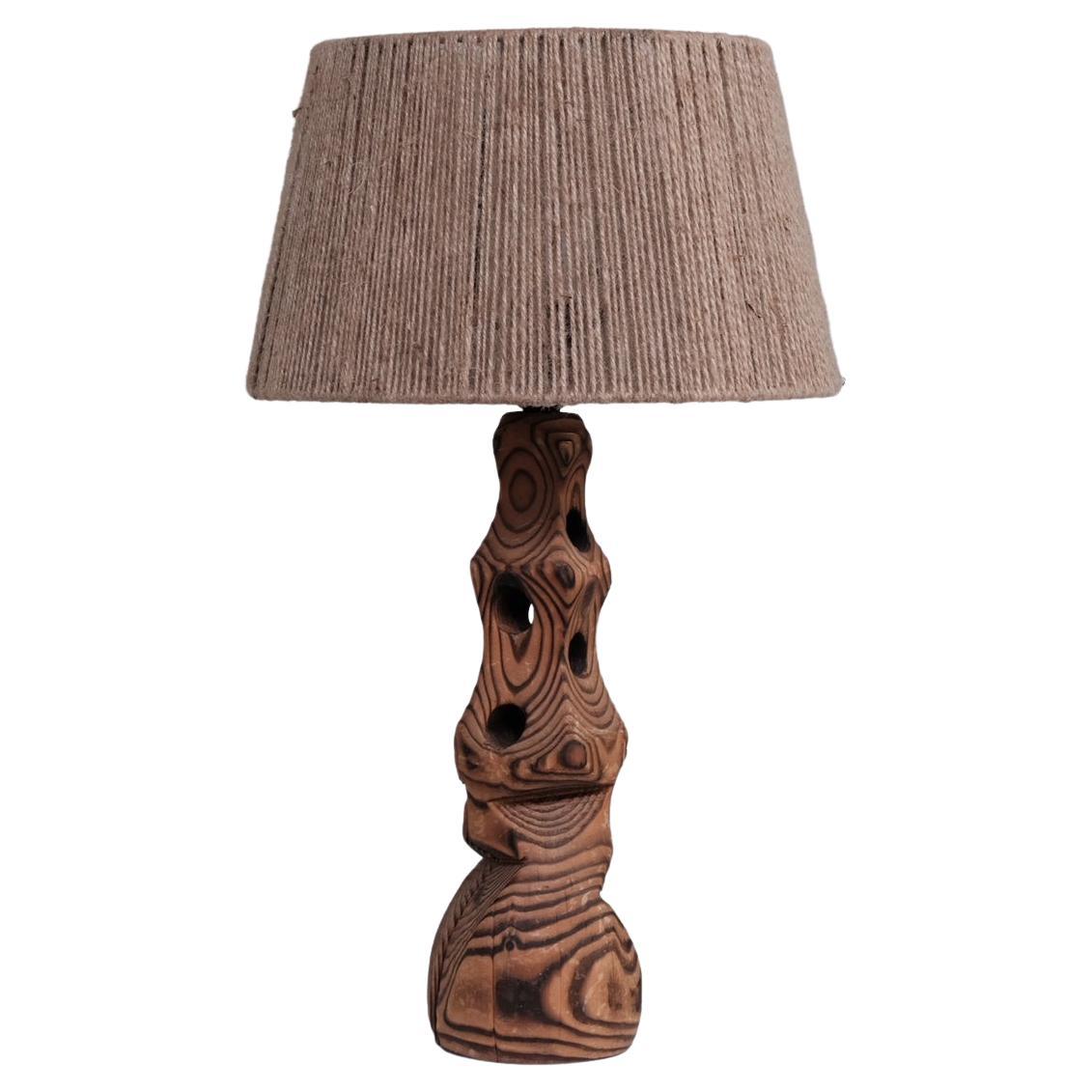 French Mid-Century Organic Form Sculptural Table Lamp