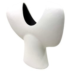 Französische organisch-moderne Terrakotta-Skulptur / Vase, Georges Jouve, Mitte des Jahrhunderts