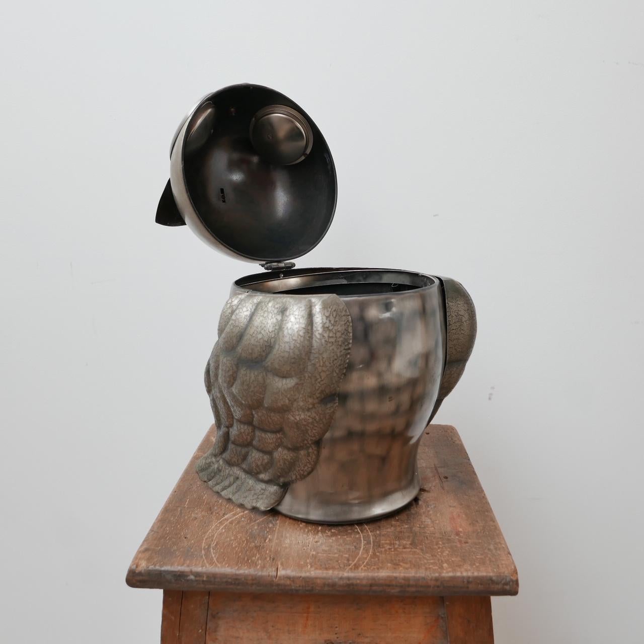 20th Century French Mid-Century Owl Ice Bucket