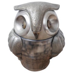 French Mid-Century Owl Ice Bucket