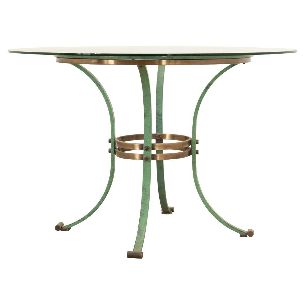 French Mid-Century Pedestal Dining Table For Sale