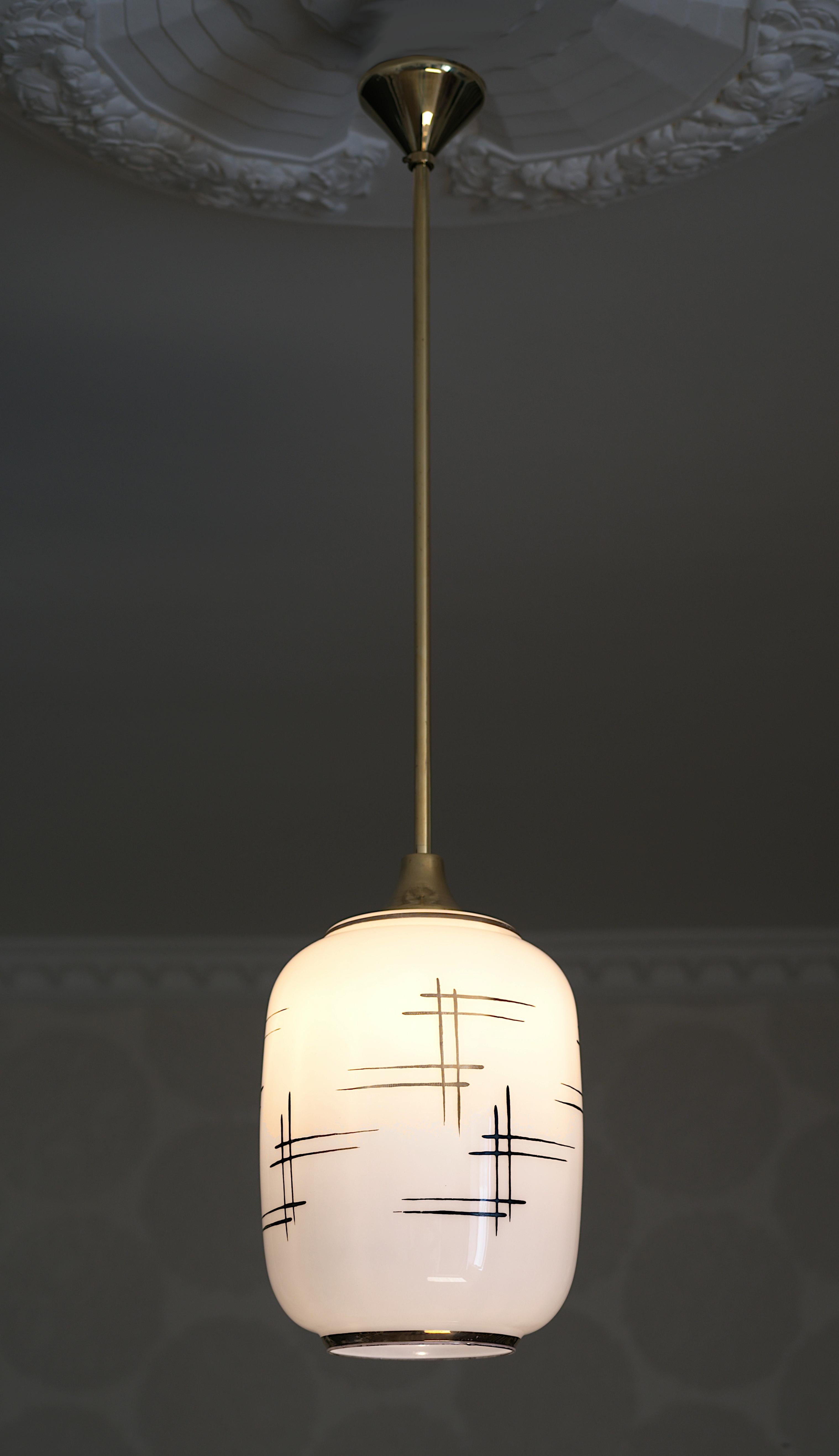 Mid-20th Century French Mid-Century Pendant Ceiling-Light, 1950s For Sale