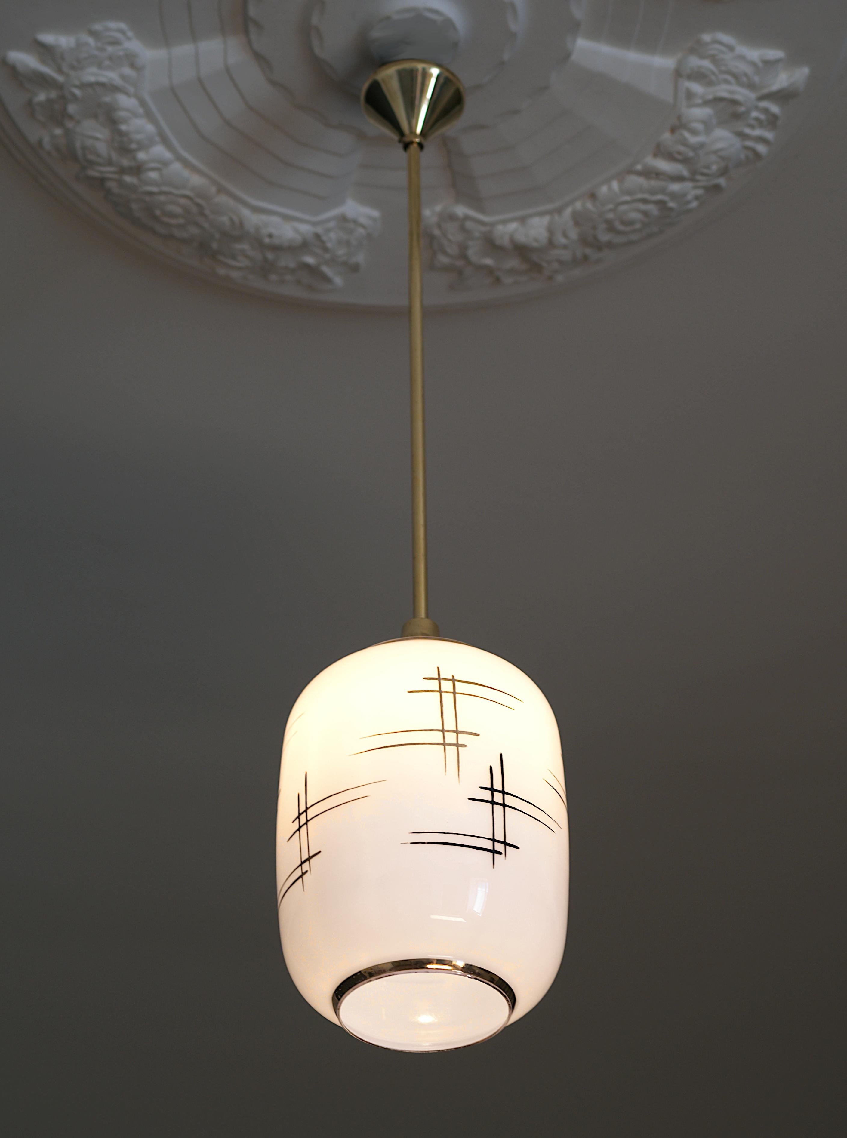 French Mid-Century Pendant Ceiling-Light, 1950s For Sale 1