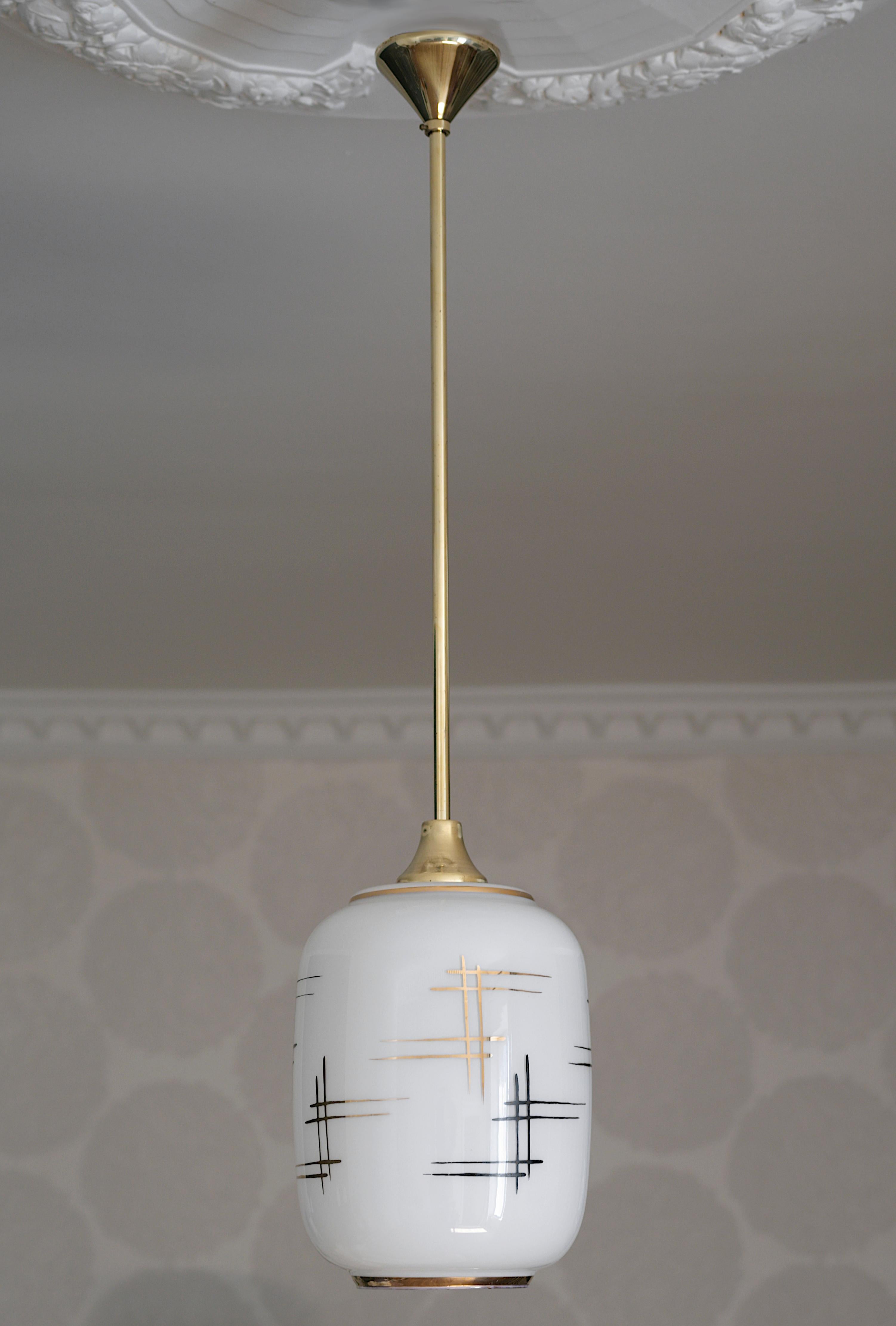 French Mid-Century Pendant Ceiling-Light, 1950s For Sale 2