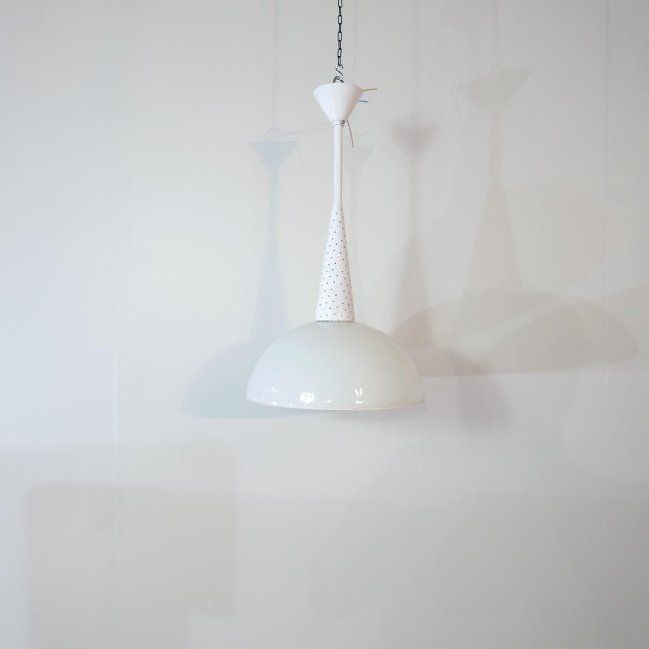 French Midcentury Pendant Lights by Mathieu Matégot for Holophane For Sale 2