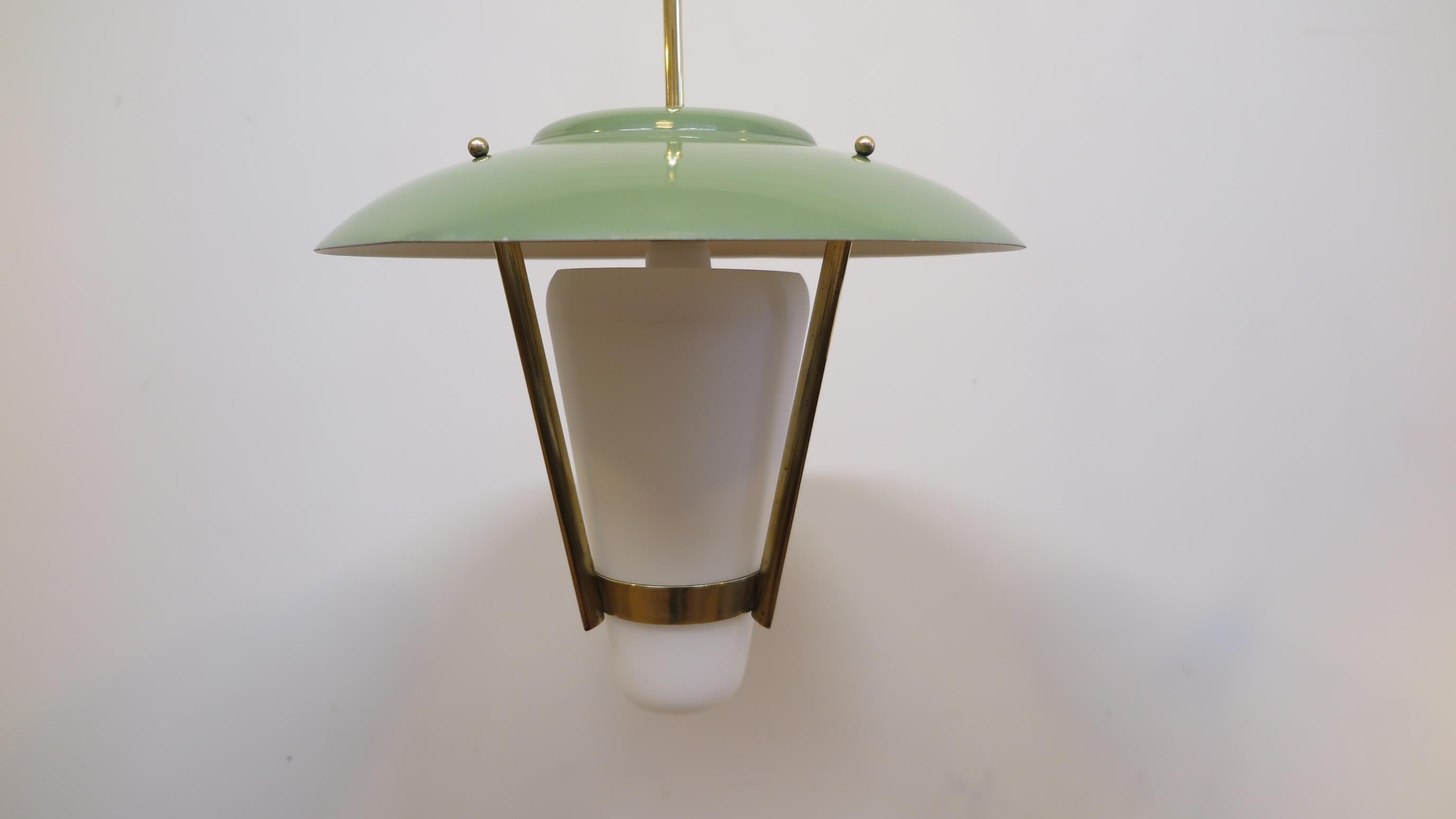 French Midcentury Pendant Maison Arlus In Good Condition In New York, NY