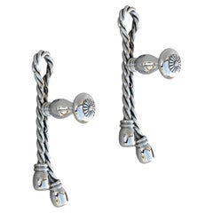 Gancio in corda e nappe francese di metà secolo Maison Baguès, anni '70 circa