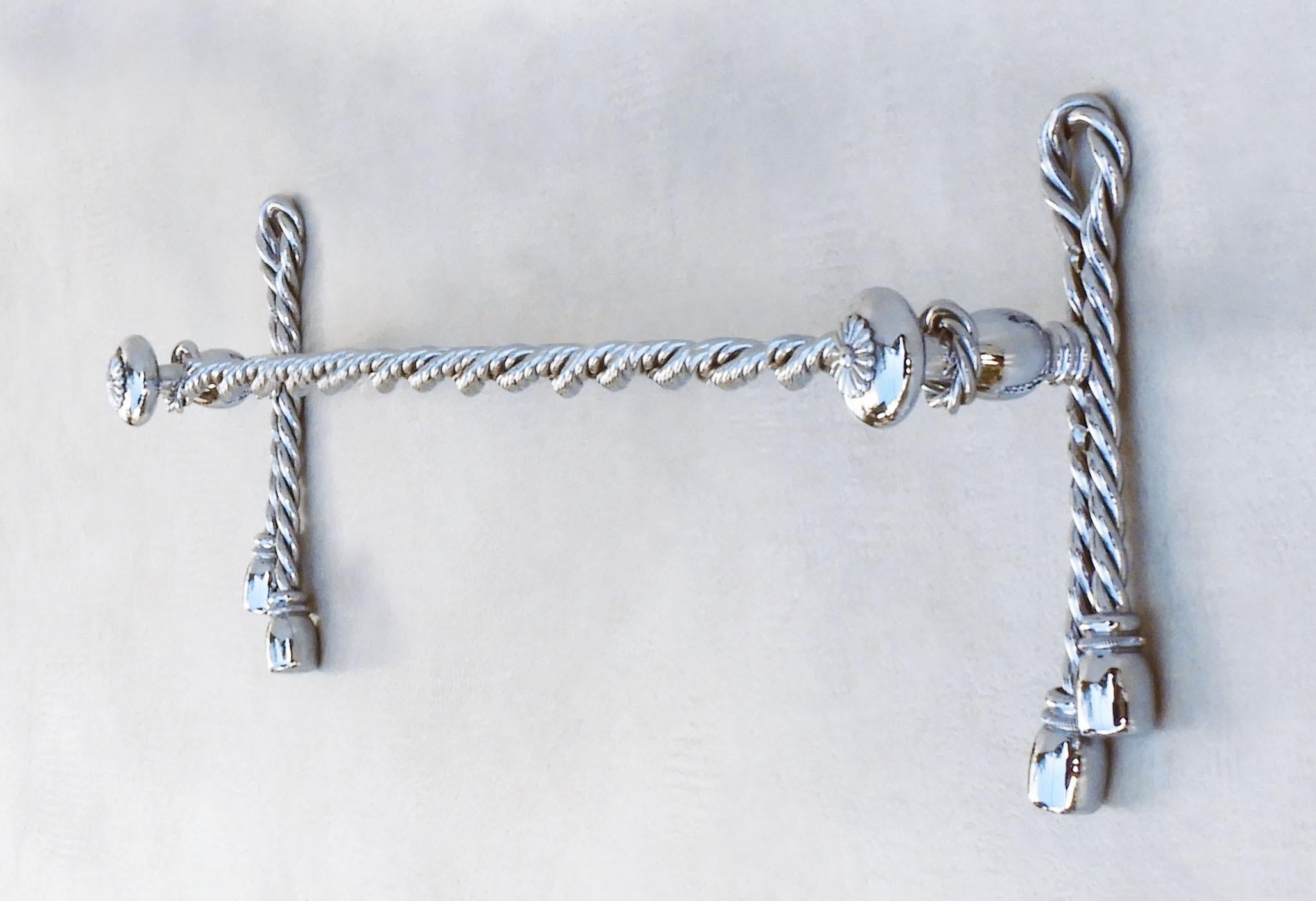 Französisch Mid Century Seil und Quaste Haken Maison Baguès, C1970s im Zustand „Gut“ im Angebot in Trensacq, FR