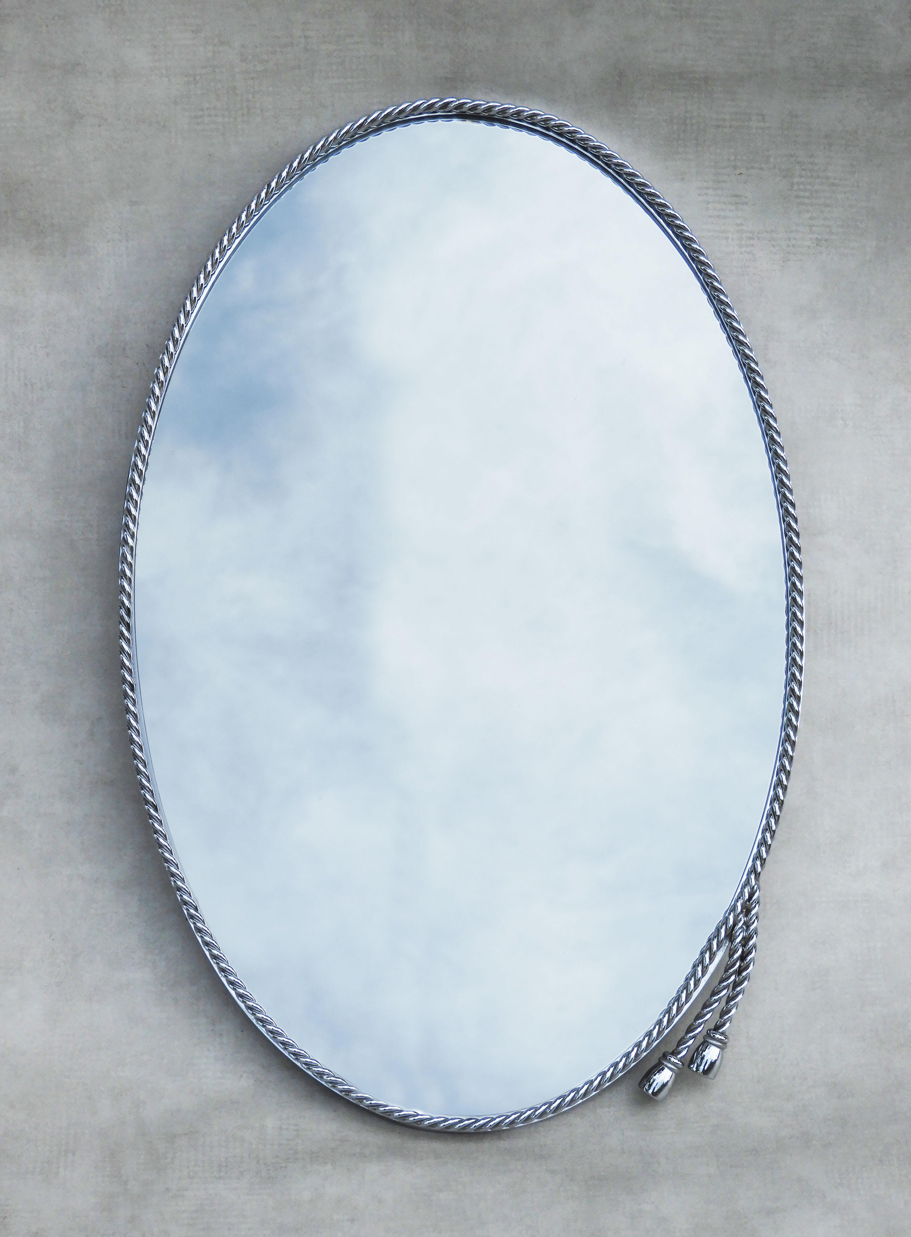 Französisch Mid Century Seil und Quaste Haken Maison Baguès, C1970s (Metall) im Angebot