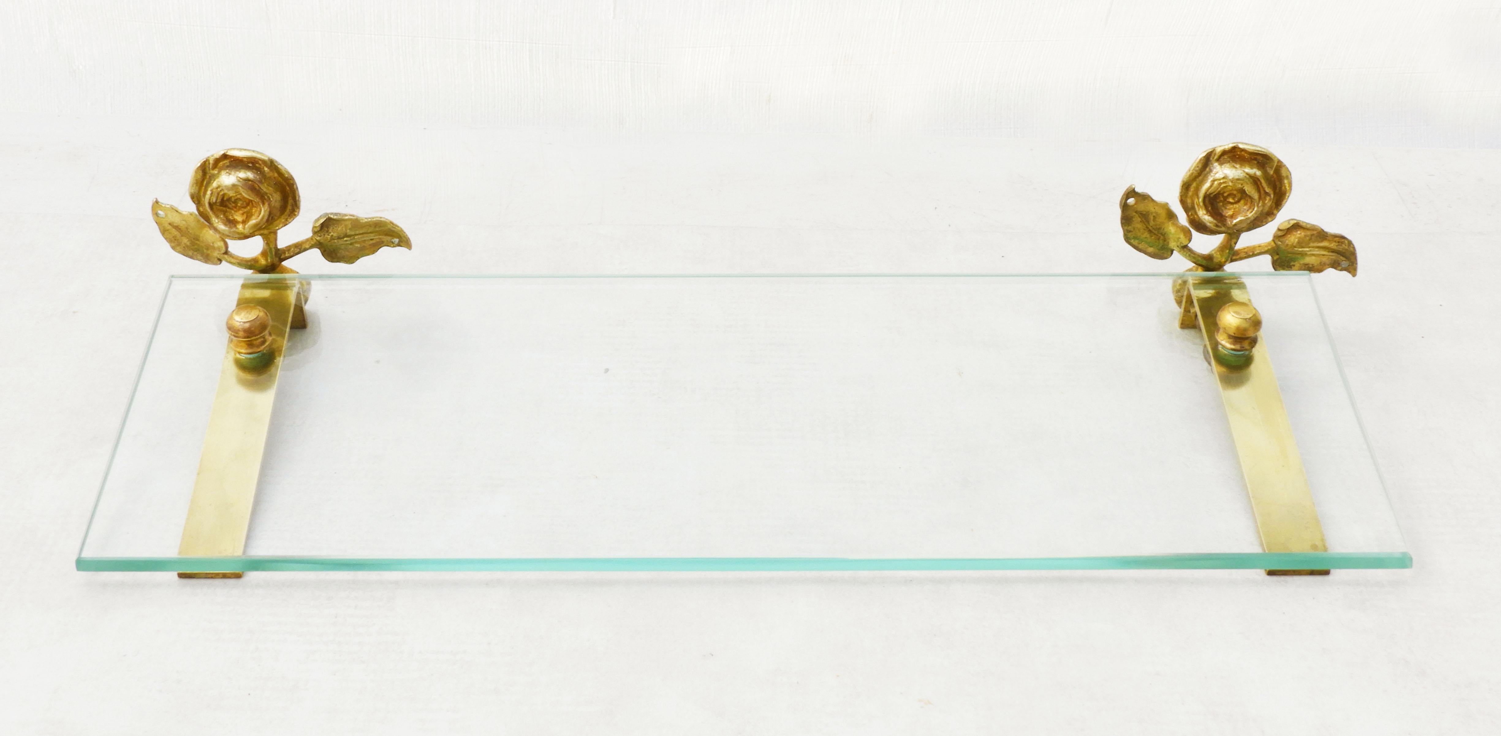 XX secolo Anello per asciugamani doppio a fiori di rosa della metà del secolo scorso C1950 in vendita