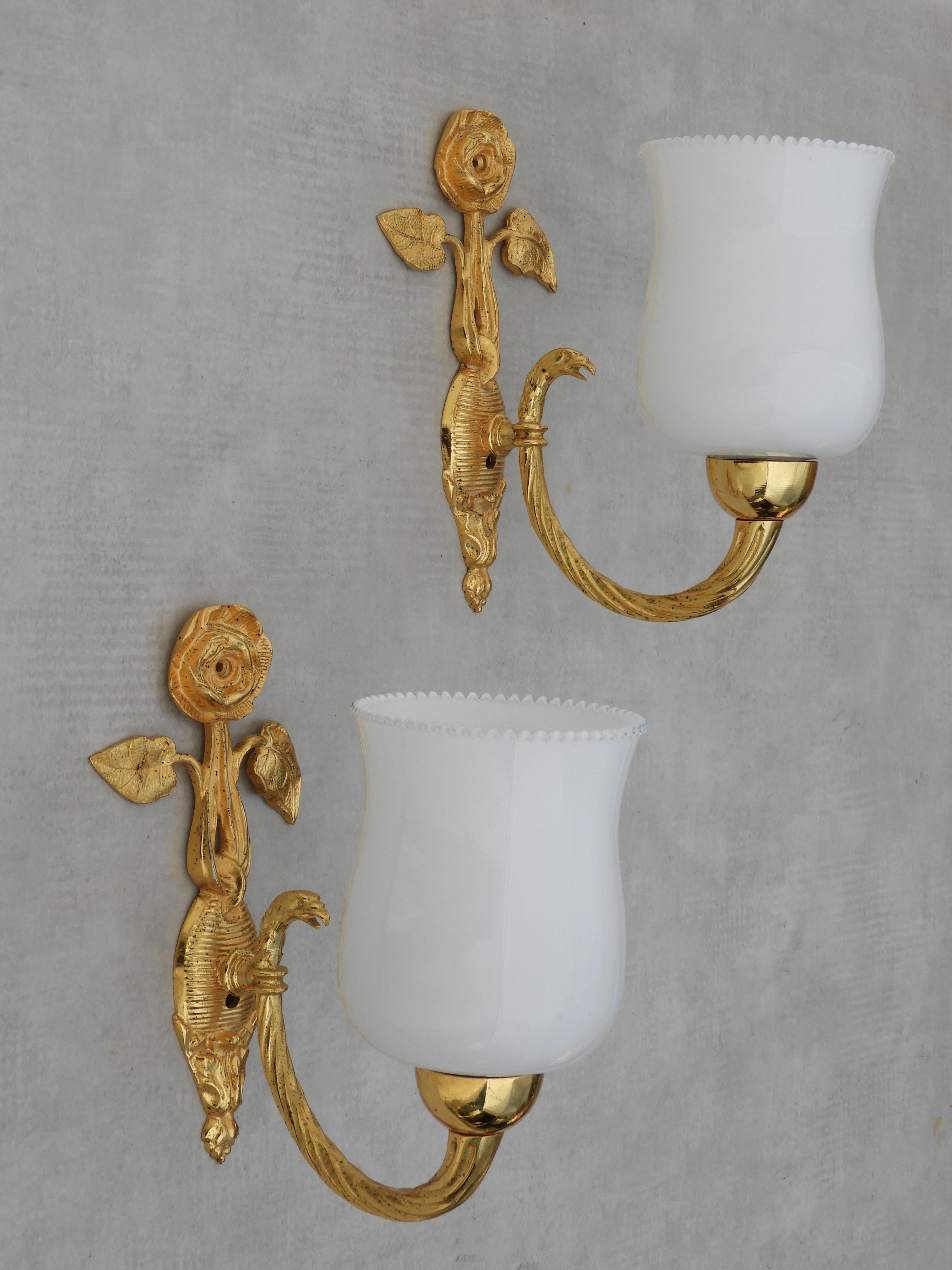 French Mid Century Rose Flower Handtuchring C1950s (zwei Stück verfügbar) im Angebot 1