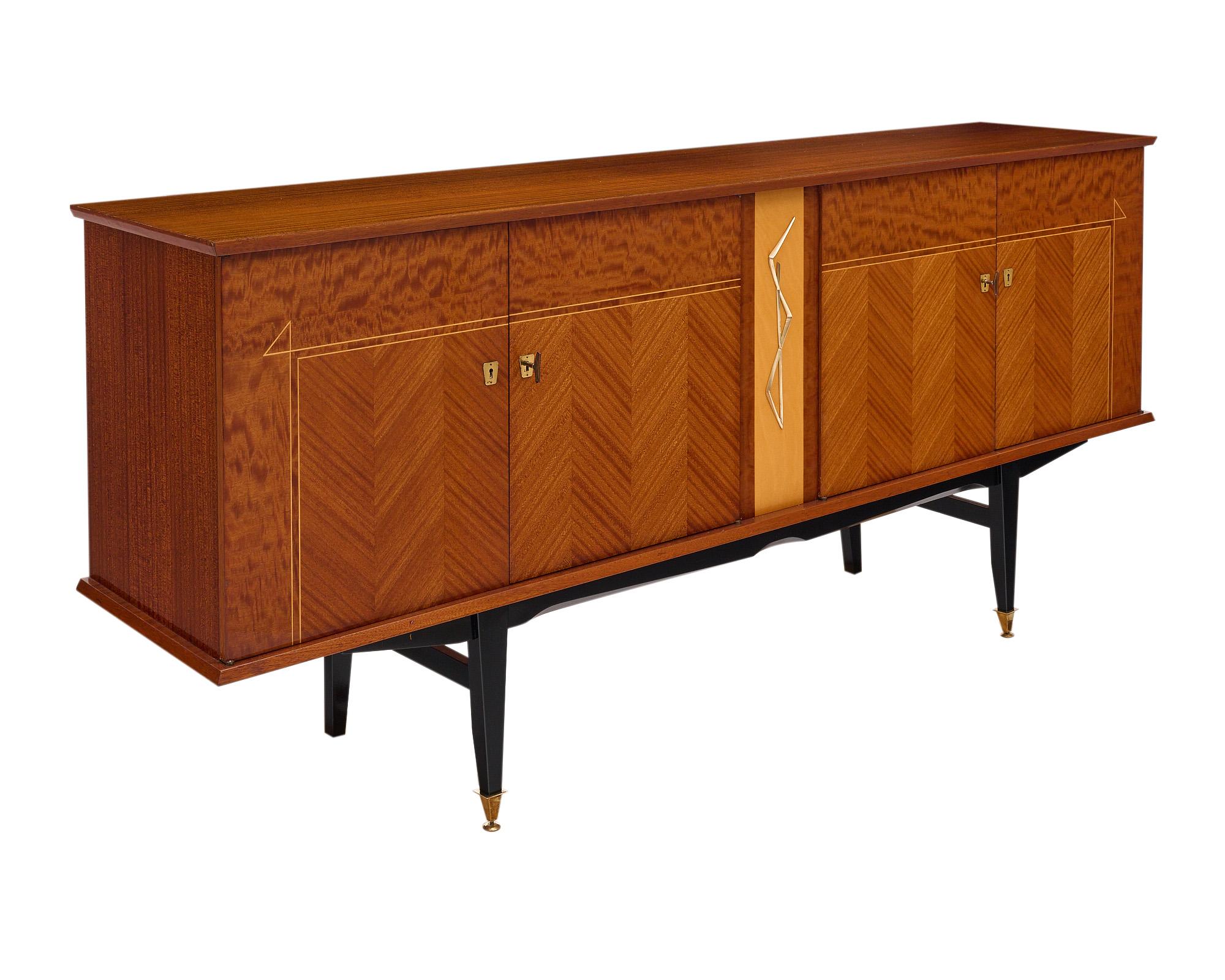 Mid-Century Modern French Mid-Century Rosewood Buffet For Sale