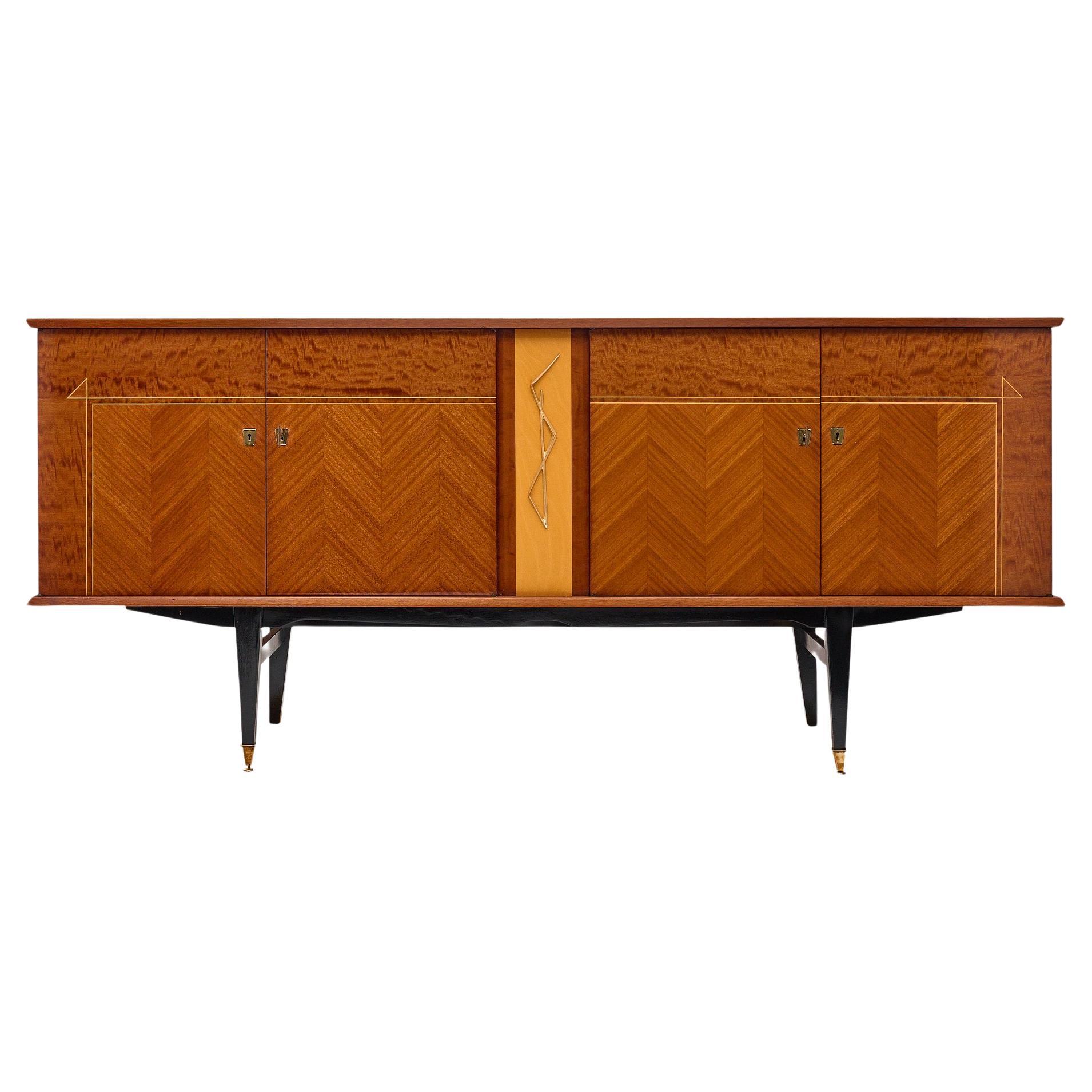 French Mid-Century Rosewood Buffet For Sale