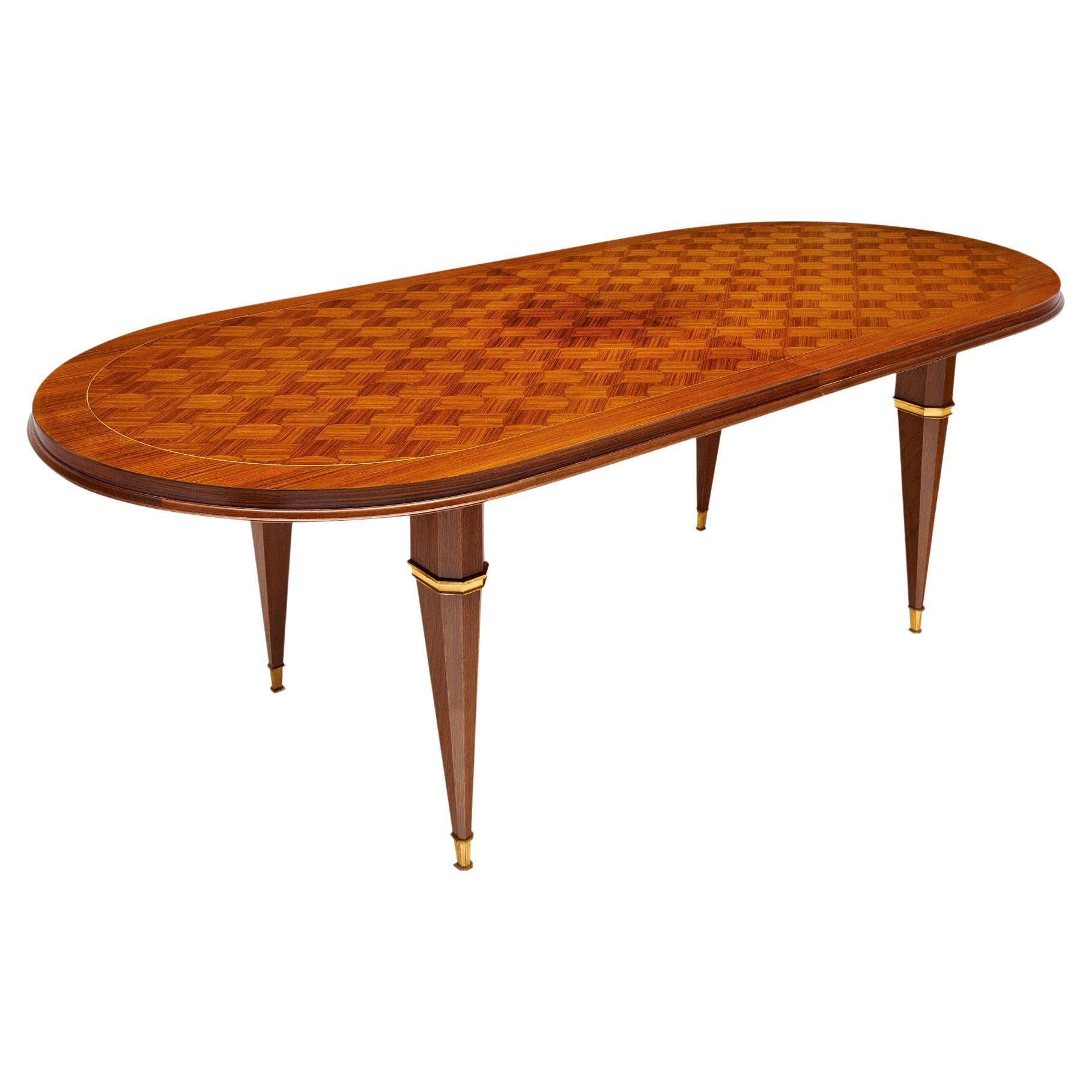 French Mid-Century Rosewood Table For Sale