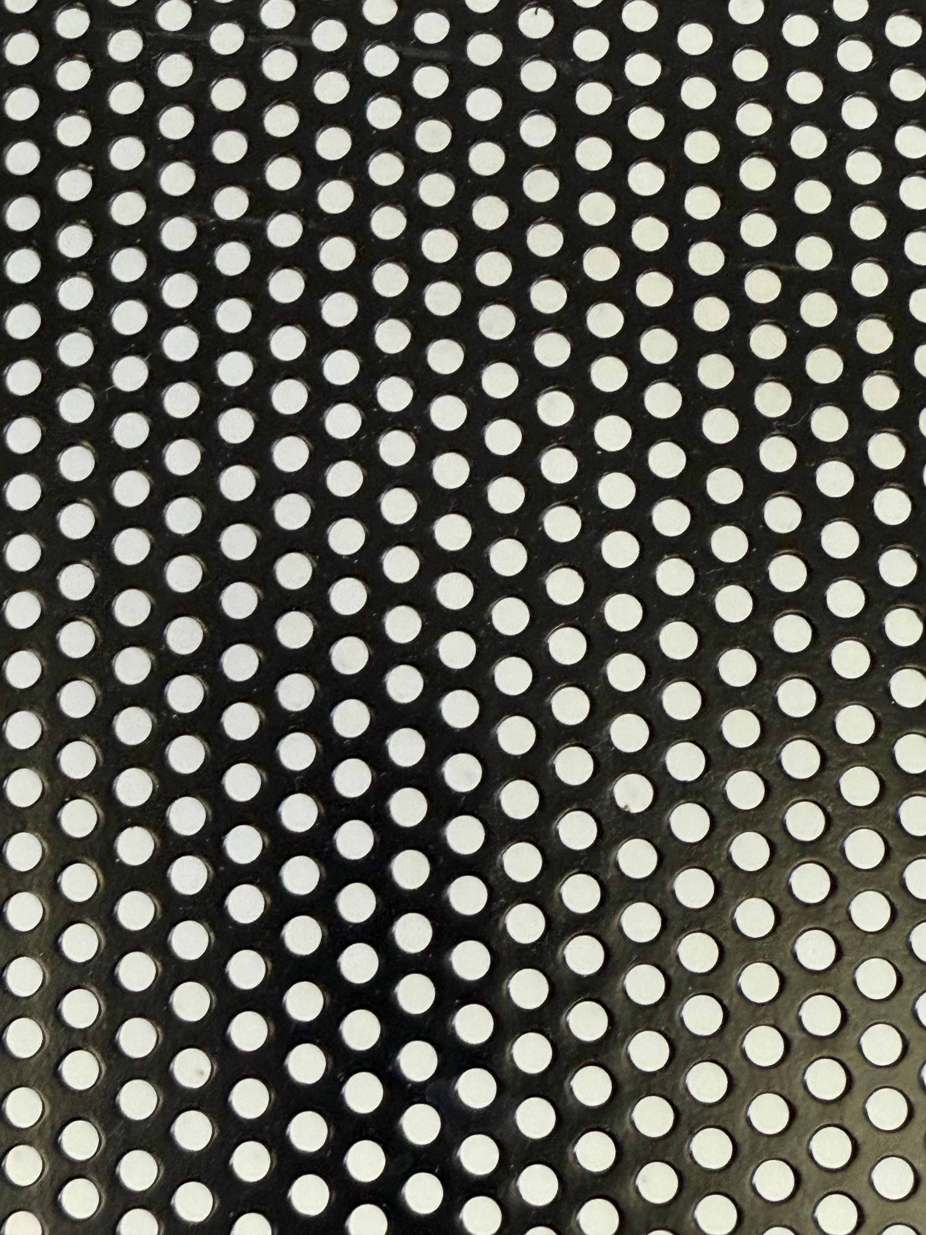 French Mid-Century Round Perforated Iron Coffee or Side Tables, Mathieu Margot For Sale 6