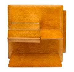 French Midcentury Side Table Shelves