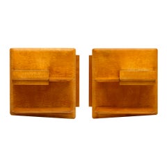 French Midcentury Side Table Shelves