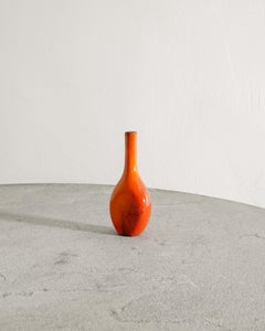 French Mid Century Stoneware Bottle Vase in the style of Georges Jouve, 1950s