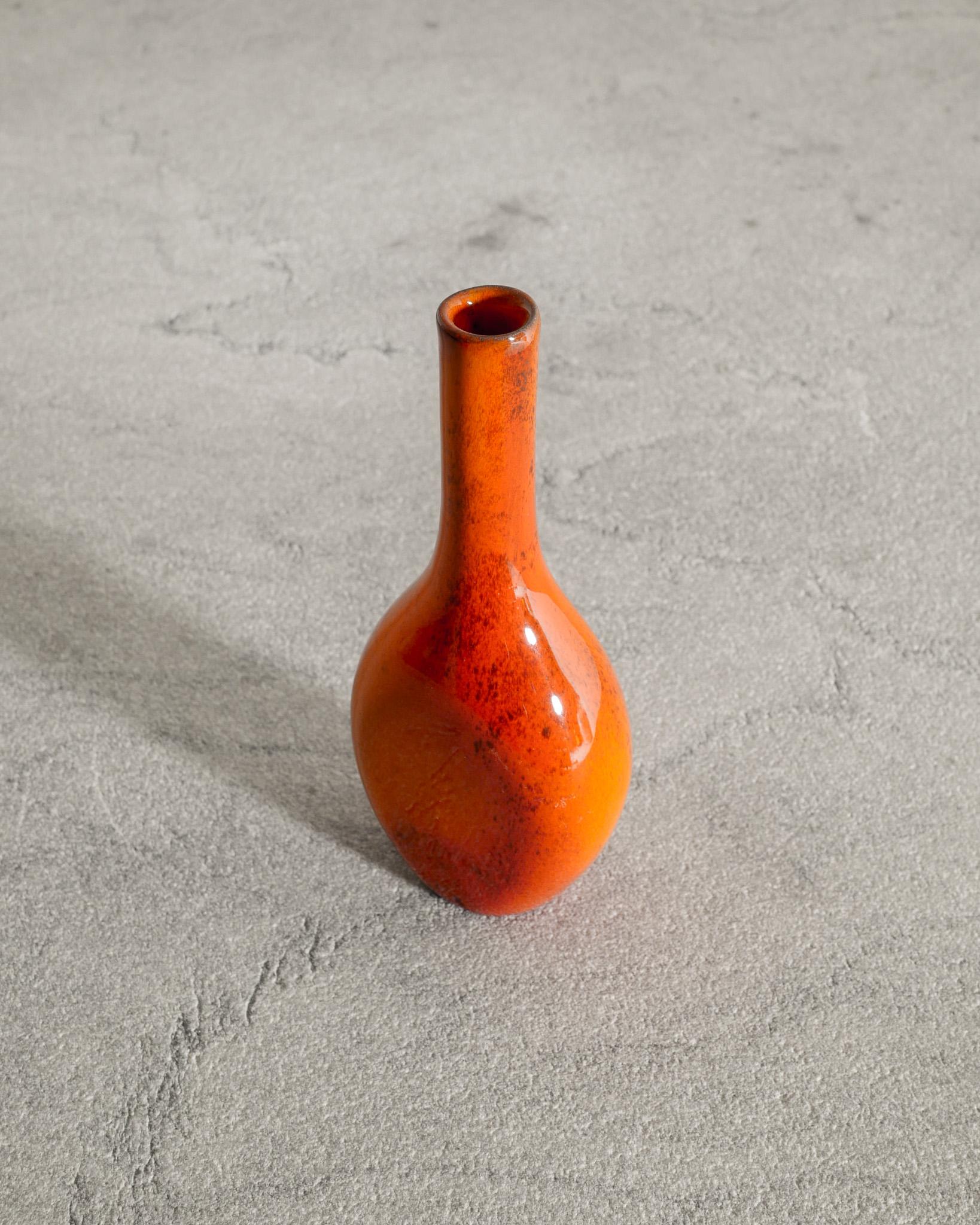 Francese Vaso a bottiglia in gres della metà del secolo scorso nello stile di Georges Jouve, anni '50 in vendita