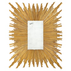 French Mid Century Sunburst Mirror