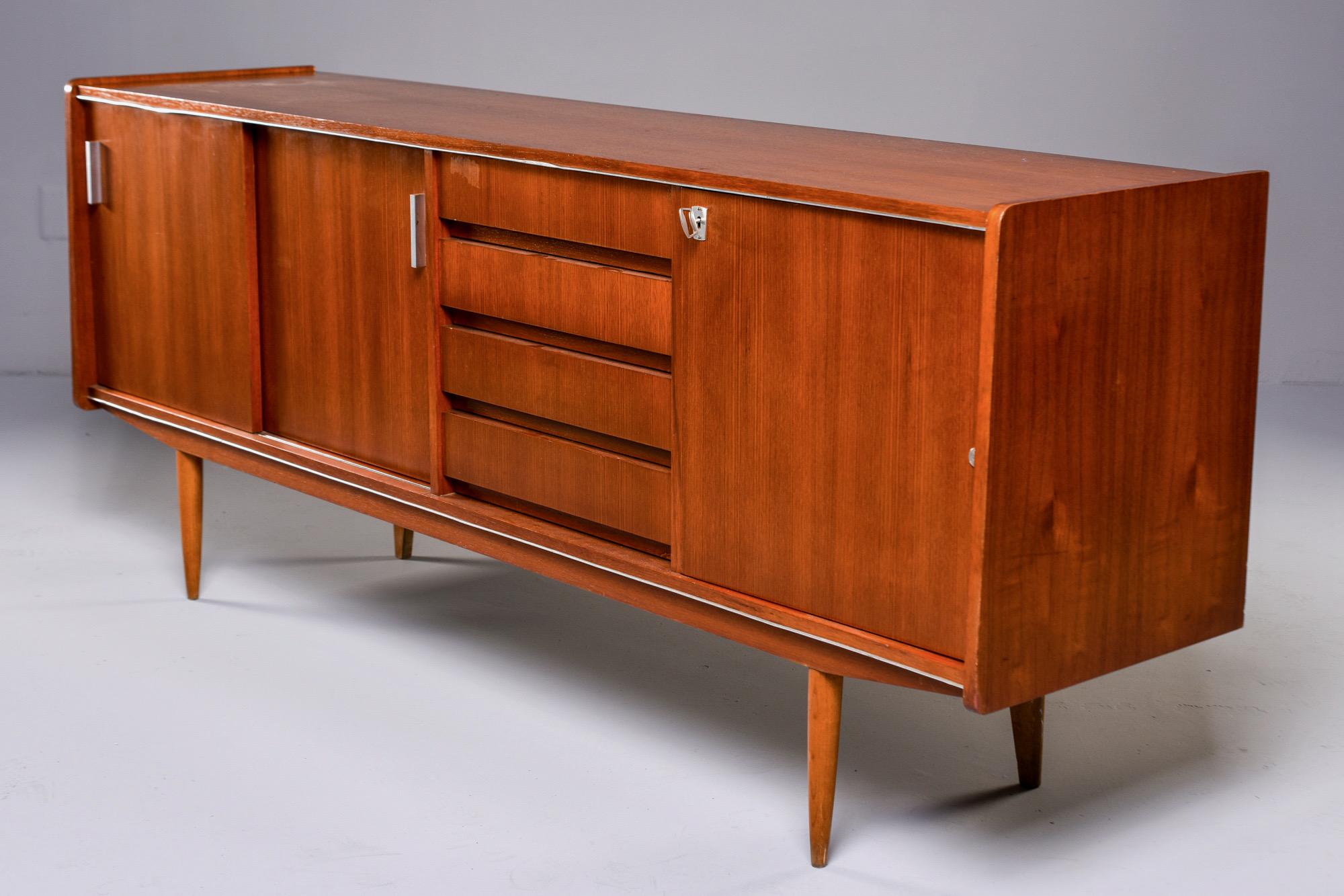 French Mid Century Teak Credenza or Buffet 6