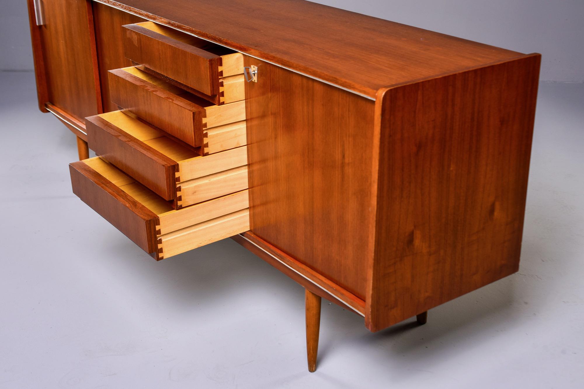 French Mid Century Teak Credenza or Buffet 8