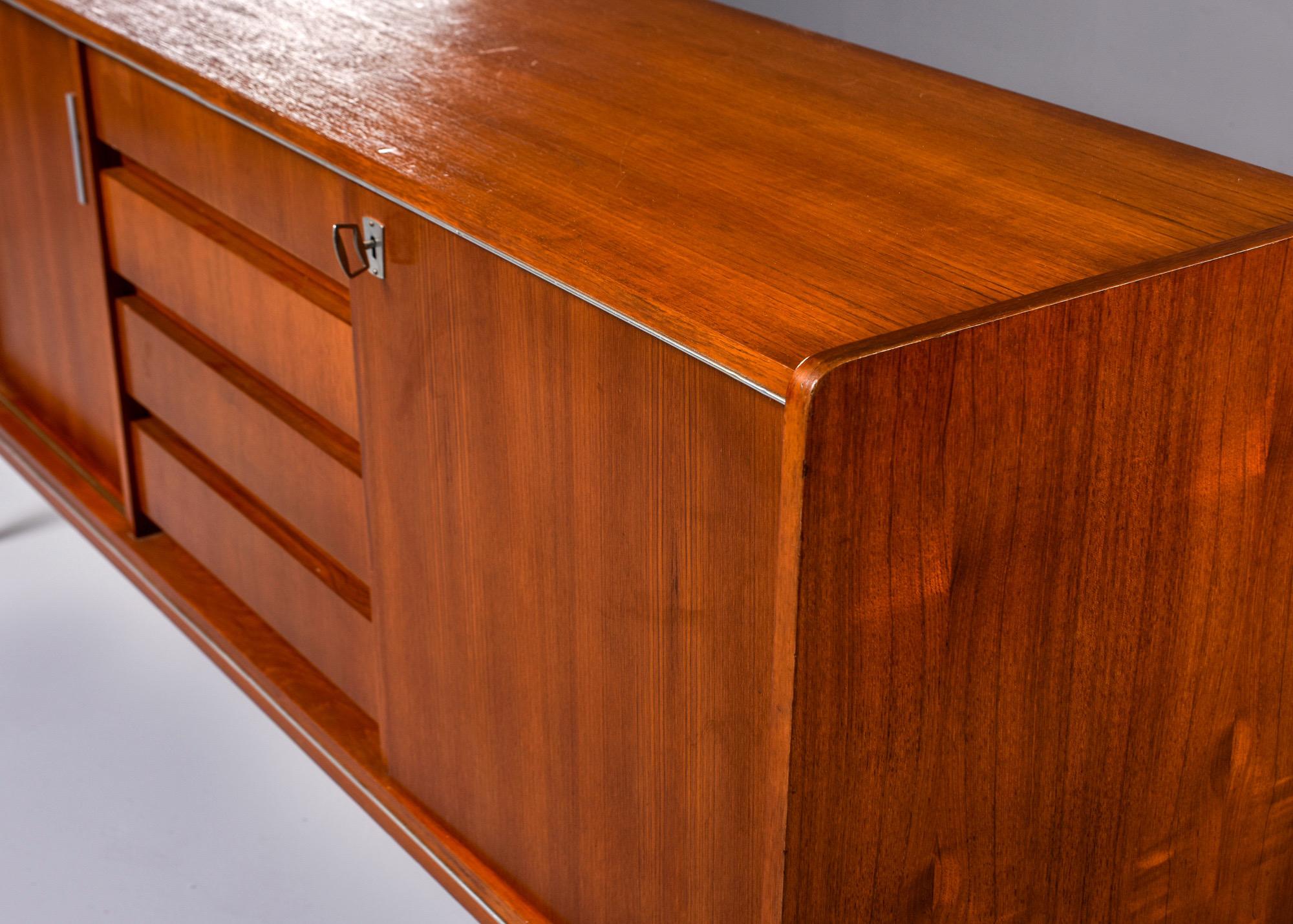 20th Century French Mid Century Teak Credenza or Buffet