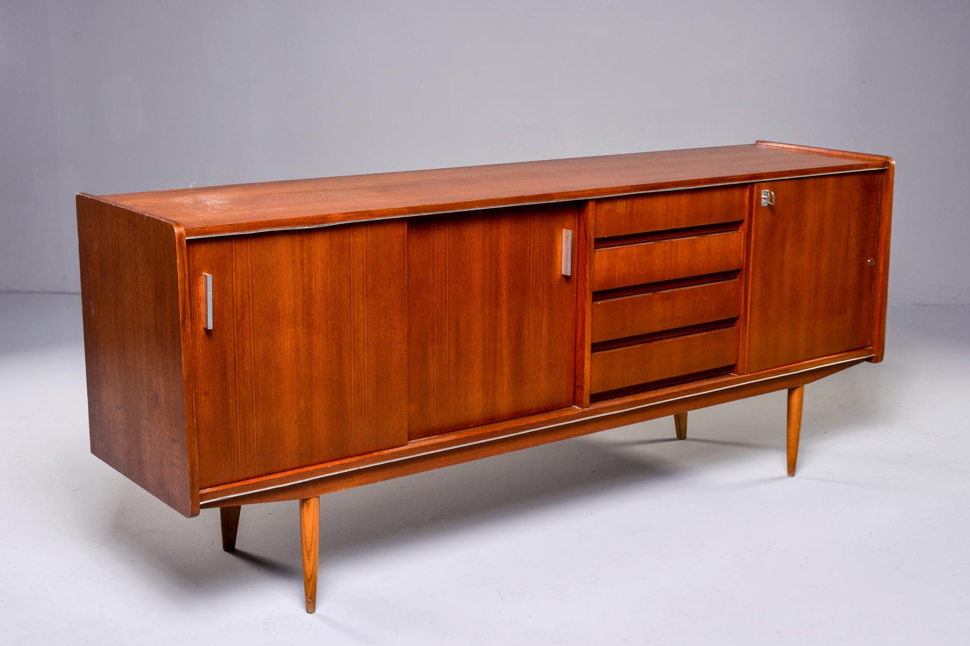 French Mid Century Teak Credenza or Buffet 2