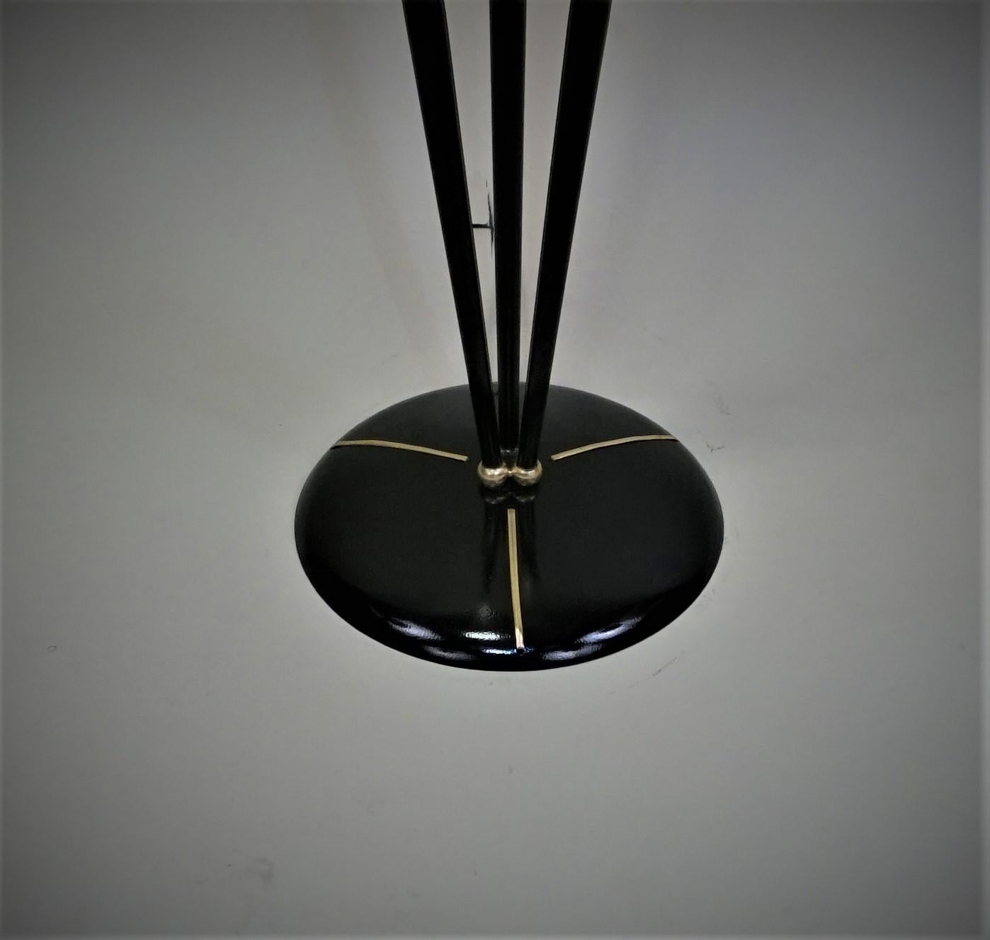 Mid-Century Modern French Midcentury Three-Light Floor Lamp by Maison Arlus