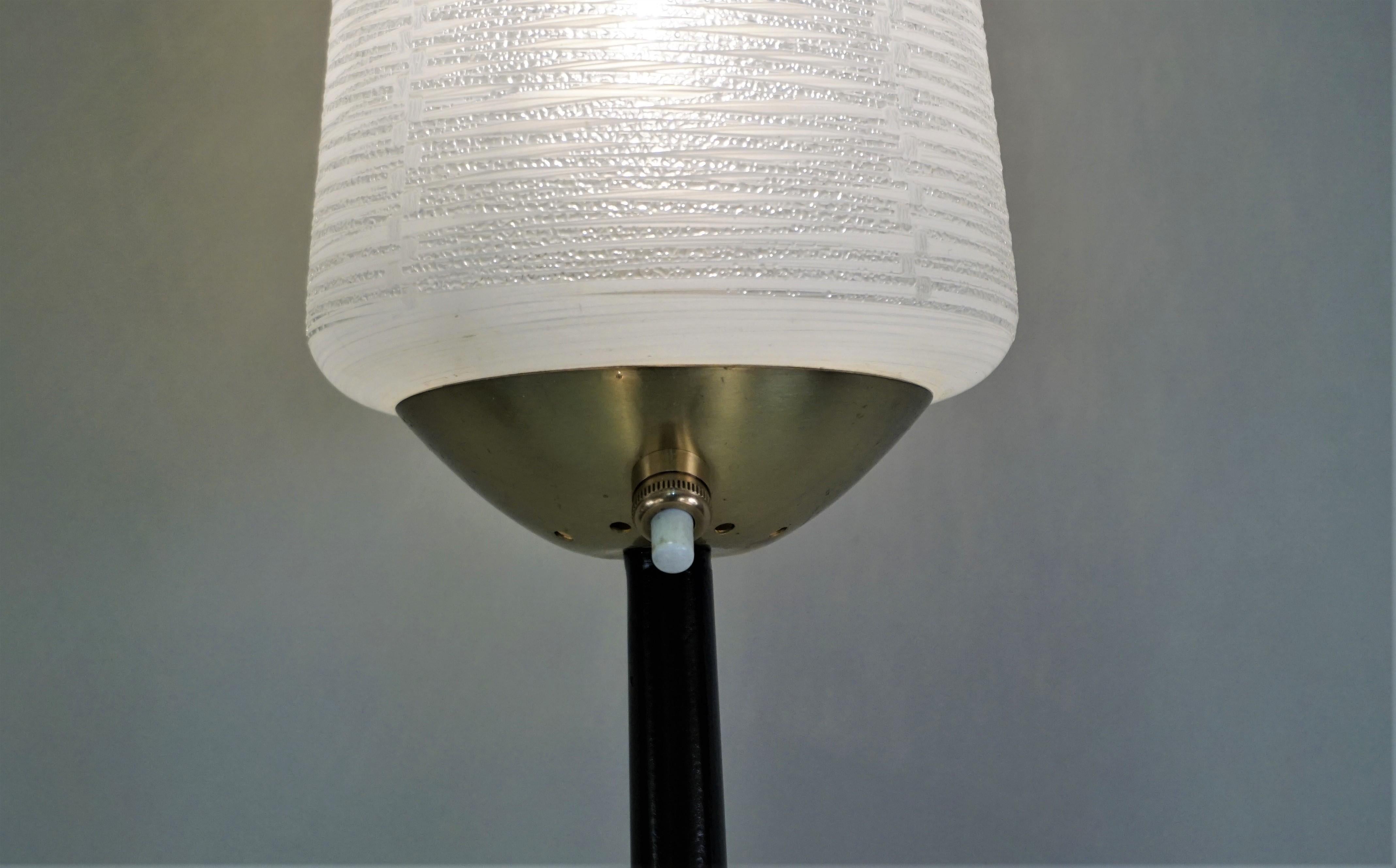French Midcentury Three-Light Floor Lamp by Maison Arlus In Good Condition In Fairfax, VA